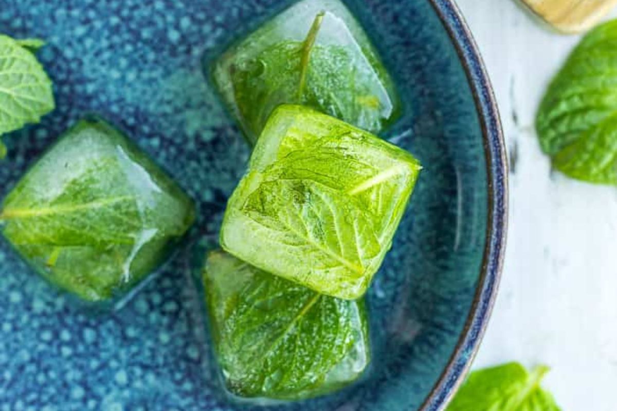 Frozen Mint Cubes